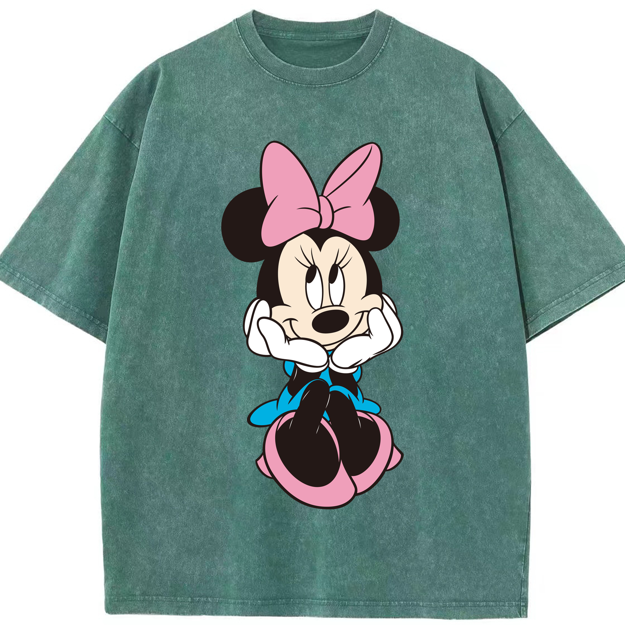 （画像用） ミッキーマウス Mickey Mouse 綿100% ヴィンテージ風 半袖Tシャツ（フロントプリント）